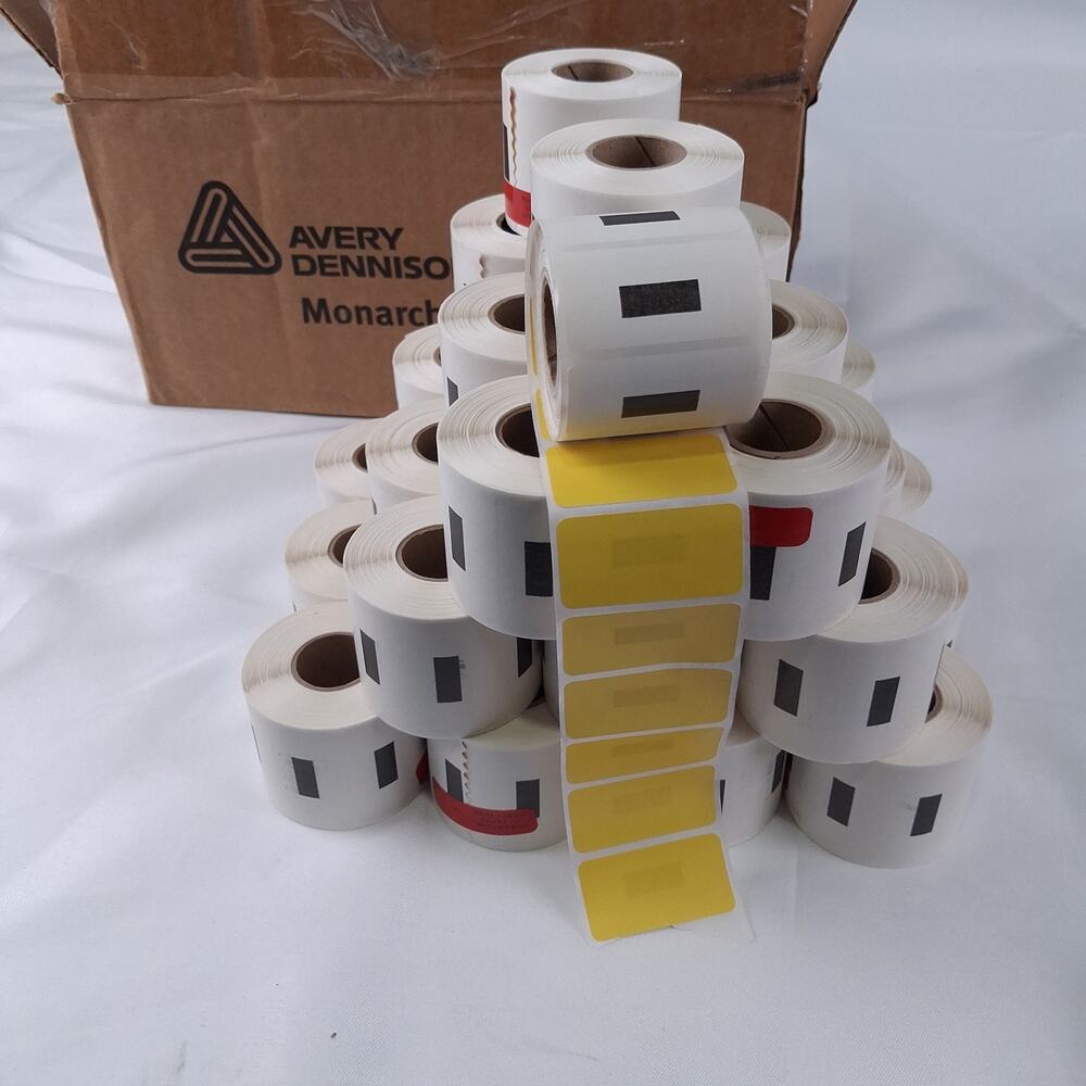 Avery Dennison Monarch 75033328B Thermal Die Cut Labels 1.875x 1 in Amazon Rolls